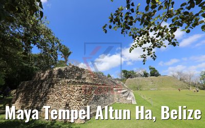 Maya Tempel Altun Ha, Belize 20.02.2019
