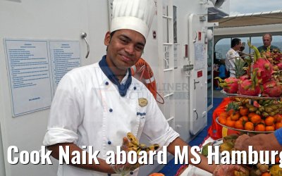 Cook Naik aboard MS Hamburg 19.02.2016