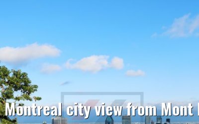 Montreal city view from Mont Royal