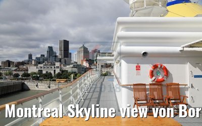 Montreal Skyline view von Bord MS Hamburg