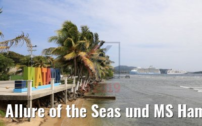 Allure of the Seas und MS Hamburg Roatan, Honduras 21.02.2019