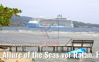 Allure of the Seas vor Ratan, Honduras 21.02.2019
