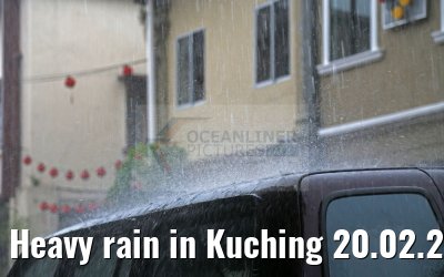 Heavy rain in Kuching 20.02.2016