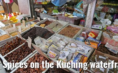 Spices on the Kuching waterfront bazaar 20.02.2016