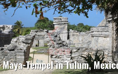 Maya-Tempel in Tulum, Mexico 22.02.2019