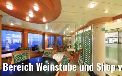 Bereich Weinstube und Shop vor Renovierung MS Hamburg