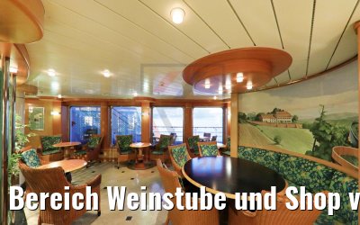 Bereich Weinstube und Shop vor Renovierung MS Hamburg