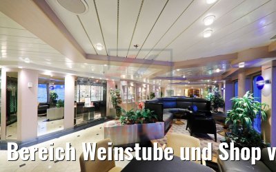 Bereich Weinstube und Shop vor Renovierung MS Hamburg