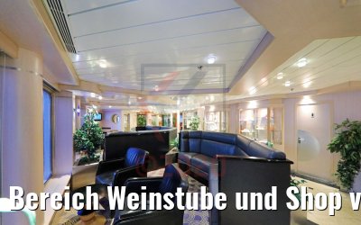 Bereich Weinstube und Shop vor Renovierung MS Hamburg