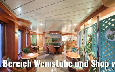 Bereich Weinstube und Shop vor Renovierung MS Hamburg