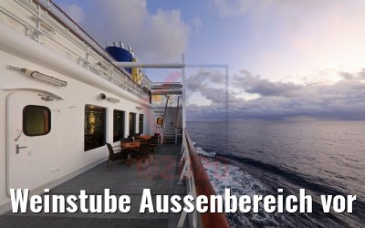 Weinstube Aussenbereich vor Renovierung MS Hamburg