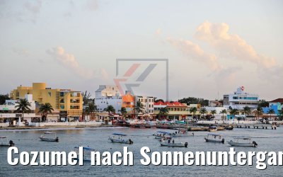 Cozumel nach Sonnenuntergang 23.02.2019