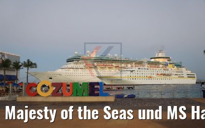 Majesty of the Seas und MS Hamburg Cozumel 23.02.2019