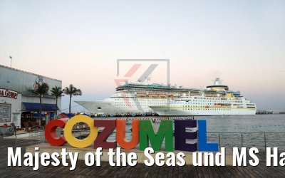 Majesty of the Seas und MS Hamburg Cozumel 23.02.2019