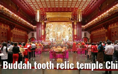Buddah tooth relic temple Chinatown Singapore detail 22.02.2016