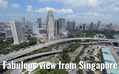 Fabulous view from Singapore Flyer 22.02.2016