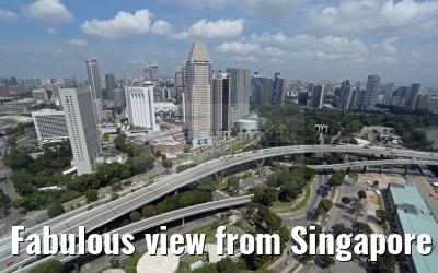 Fabulous view from Singapore Flyer 22.02.2016