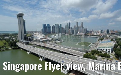 Singapore Flyer view, Marina Bay Sands, Art Science Museum, Skyline 22.02.2016