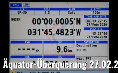 Äquator-Überquerung 27.02.2020