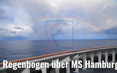 Regenbogen über MS Hamburg