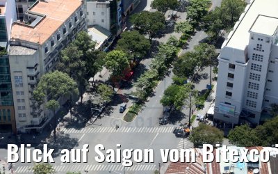 Blick auf Saigon vom Bitexco Tower 06.04.2017