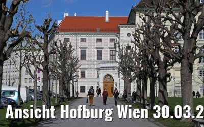 Ansicht Hofburg Wien 30.03.2015