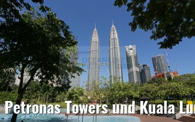 Petronas Towers und Kuala Lumpur City Centre Park 29.01.2016