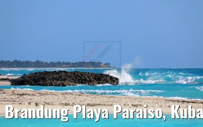 Brandung Playa Paraiso, Kuba 02.12.2017
