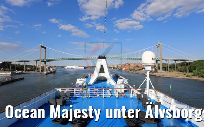 Ocean Majesty unter Älvsborgsbridge 04.06.2018