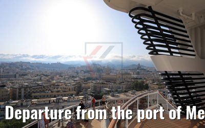 Departure from the port of Messina MSC Seaview 12.06.2018