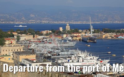 Departure from the port of Messina MSC Seaview 12.06.2018