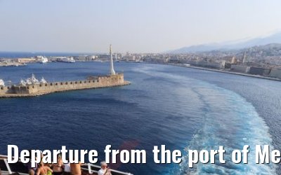 Departure from the port of Messina MSC Seaview 12.06.2018