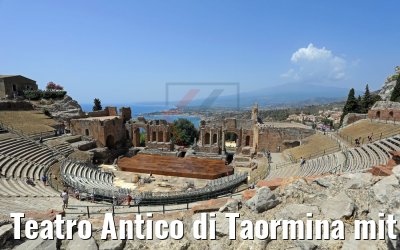 Teatro Antico di Taormina mit Blick auf Ätna 12.06.2018