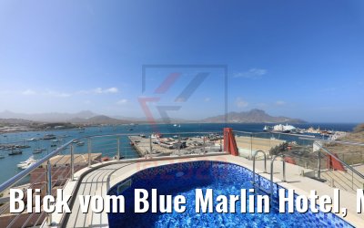 Blick vom Blue Marlin Hotel, Mindelo, Kapverden