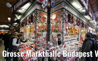 Grosse Markthalle Budapest Verkaufsstaende 31.03.2015