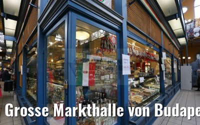 Grosse Markthalle von Budapest 31.03.2015