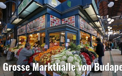 Grosse Markthalle von Budapest 31.03.2015