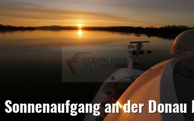 Sonnenaufgang an der Donau MS Ariana 31.03.2015