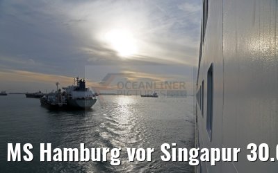 MS Hamburg vor Singapur 30.01.2016