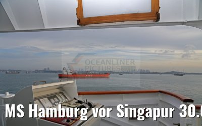 MS Hamburg vor Singapur 30.01.2016