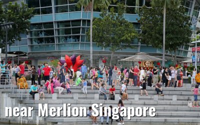 near Merlion Singapore