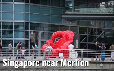 Singapore near Merlion