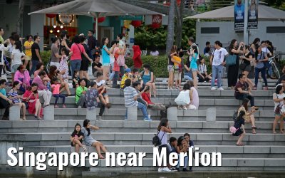 Singapore near Merlion