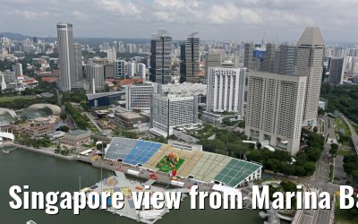 Singapore view from Marina Bay Sands Hotel
