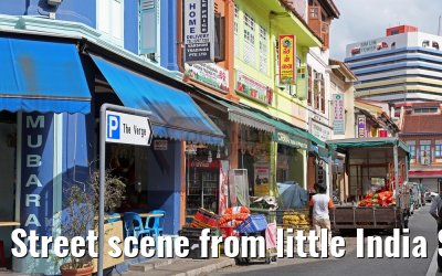 Street scene from little India Singapore 30.01.2016