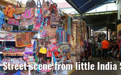 Street scene from little India Singapore 30.01.2016