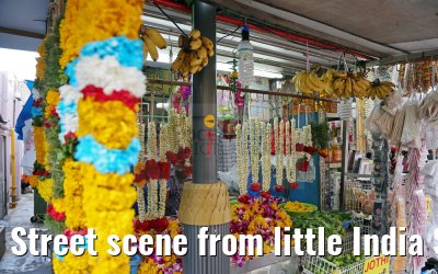 Street scene from little India Singapore 30.01.2016