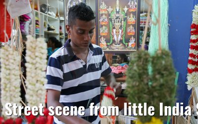 Street scene from little India Singapore 30.01.2016
