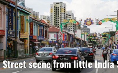 Street scene from little India Singapore 30.01.2016