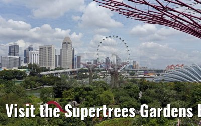 Visit the Supertrees Gardens by the Bay Singapore 30.01.2016